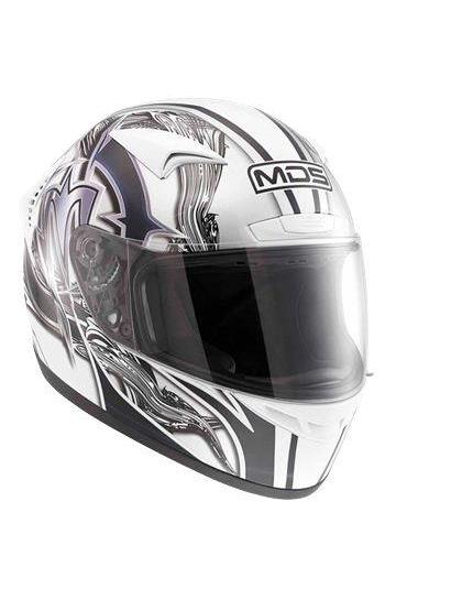 CASCO MOTO SCOOTER MDS AGV M13 BRUSH WHITE/BLACK HELMET