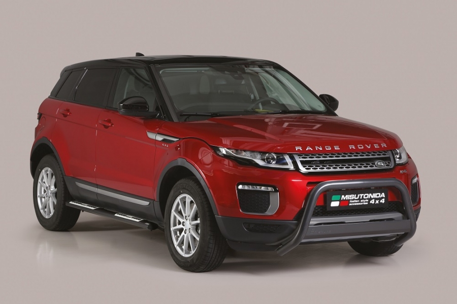 BULL BAR RANGE ROVER EVOQUE 2016 MEDIUM BAR OMOLOGATO BLACK O 63mm